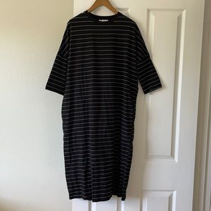 Zara Black & White Midi Dress